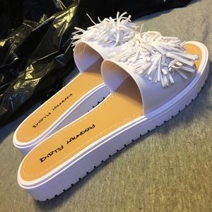 Dirty laundry sandals